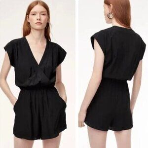 Aritzia Babaton Corbett Silk Romper
